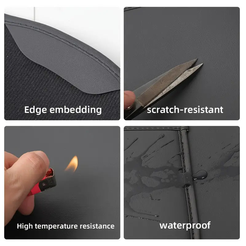 Leather Car Seat Back Protector for Tesla Y, Anti Kick Mat, Full Seat Cover Anti Scratch Pad, Premium Car Interior