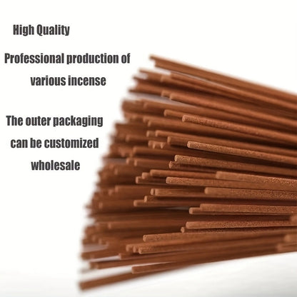 Natural Sandalwood Incense Sticks, Home Aroma Incense, Buddha Prayer Incense for Meditation and Blessing Ceremony
