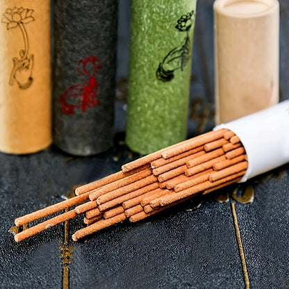 Natural Sandalwood Incense Sticks, Home Aroma Incense, Buddha Prayer Incense for Meditation and Blessing Ceremony