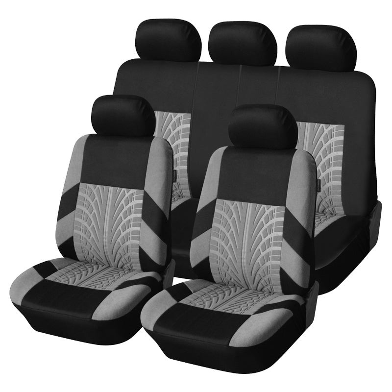 Universal Car Organizer Brand Embroidery Car Seat Covers Set Luxury Auto Interior Upgrade 6