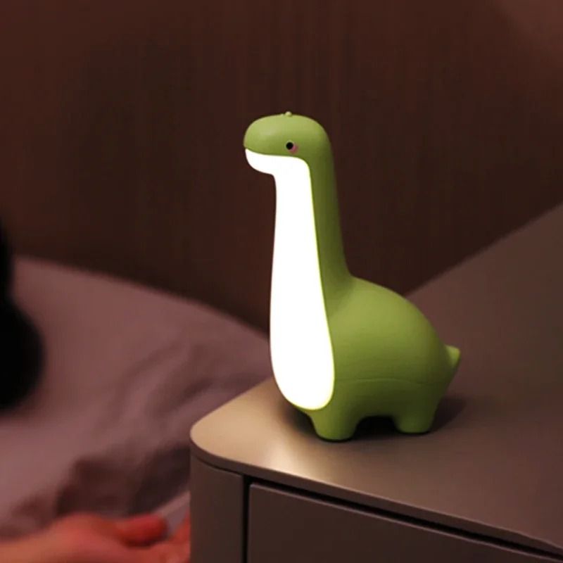 Dinosaur Night Light for Kids USB Rechargeable Bedside Lamp