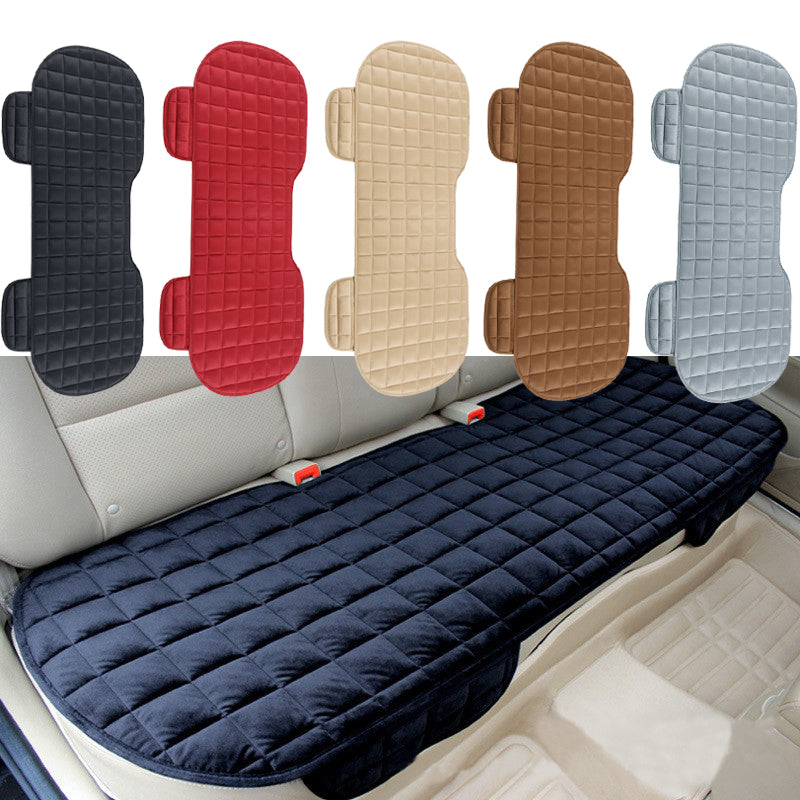 Winter Auto Protector Mat Pad, Non Slide Car Seat Cover, Front Rear Flocking Cloth Cushion, Universal Fit