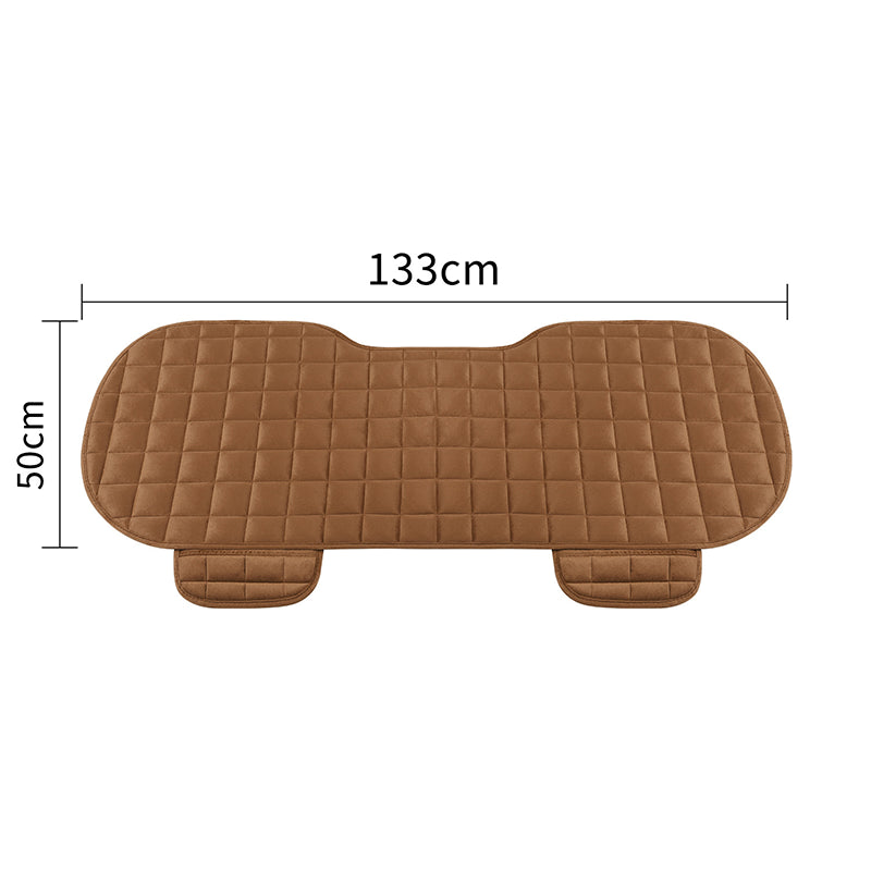Winter Auto Protector Mat Pad Non Slide Car Seat Cover Front Rear Flocking Cloth Cushion Universal  2