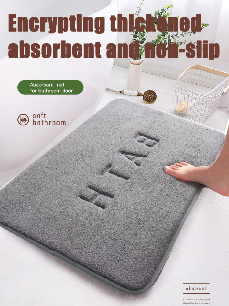 Memory Foam Carpet Faux Cashmere Anti Slip Mat Coral Fleece Floor Mat Super Absorbent Bathroom And  8