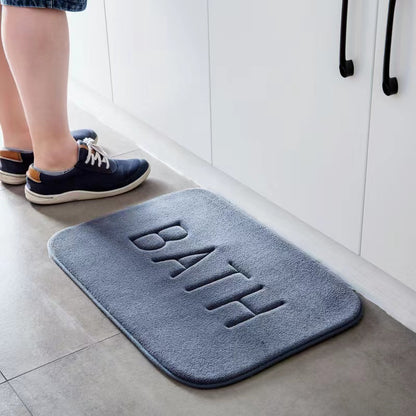 Memory Foam Carpet Faux Cashmere Anti Slip Mat Coral Fleece Floor Mat Super Absorbent Bathroom And  1