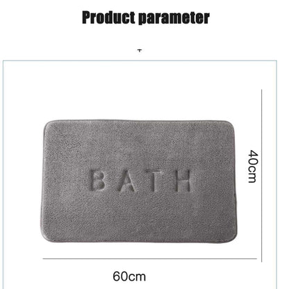 Memory Foam Carpet Faux Cashmere Anti Slip Mat Coral Fleece Floor Mat Super Absorbent Bathroom And  3