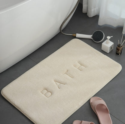 Memory Foam Carpet Faux Cashmere Anti Slip Mat Coral Fleece Floor Mat Super Absorbent Bathroom And  6