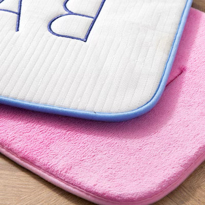 Memory Foam Carpet Faux Cashmere Anti Slip Mat Coral Fleece Floor Mat Super Absorbent Bathroom And  4