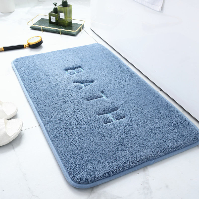 Memory Foam Carpet Faux Cashmere Anti Slip Mat Coral Fleece Floor Mat Super Absorbent Bathroom And  9