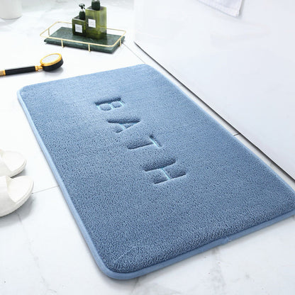 Memory Foam Carpet Faux Cashmere Anti Slip Mat Coral Fleece Floor Mat Super Absorbent Bathroom And  9