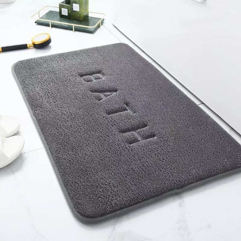 Memory Foam Carpet, Faux Cashmere Anti Slip Mat, Coral Fleece Floor Mat, Super Absorbent Bathroom and Kitchen Rug