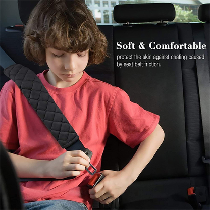 Soft Velvet Seat Belt Covers, Adjustable Shoulder Protectors, Comfortable Car Pads