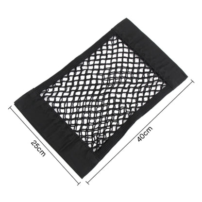 Elastic Car Seat Trunk Net Rear Storage Box Organizer Magic Sticker Auto Interior Gadget 7