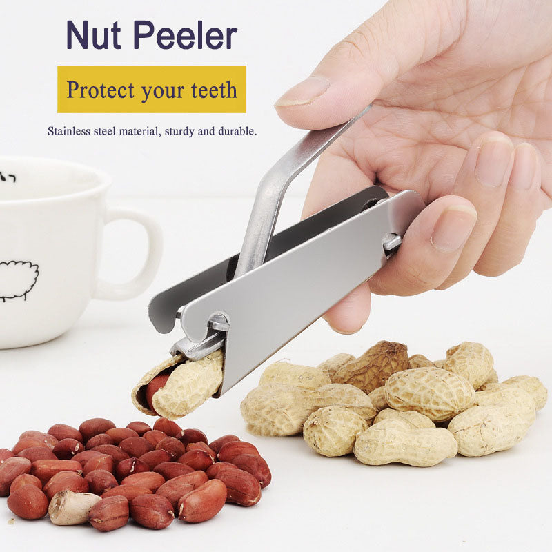 Peanut Opener Stainless Steel Melon Seeds Peeler Nutcracker Shell Clamp Machine Home Kitchen Tool A 1