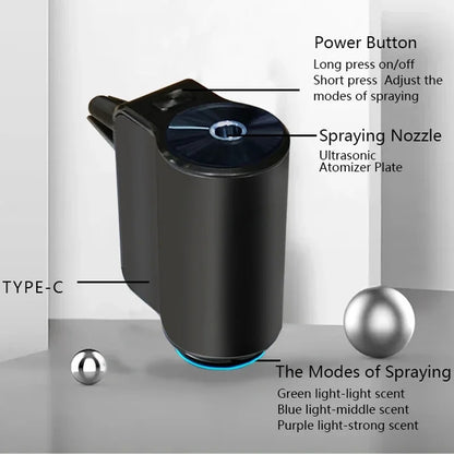 Car Interior Electric Air Freshener Aroma Diffuser Vent Mist Humidifier Removes Odors 3