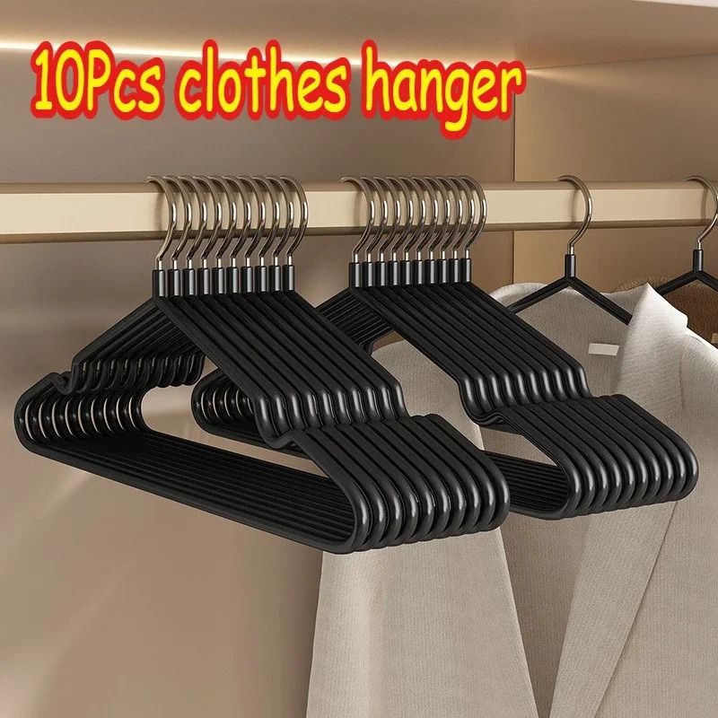 Non Slip Metal Suit And Coat Hangers Heavy Duty Clothes Organizer With Round Notches 12