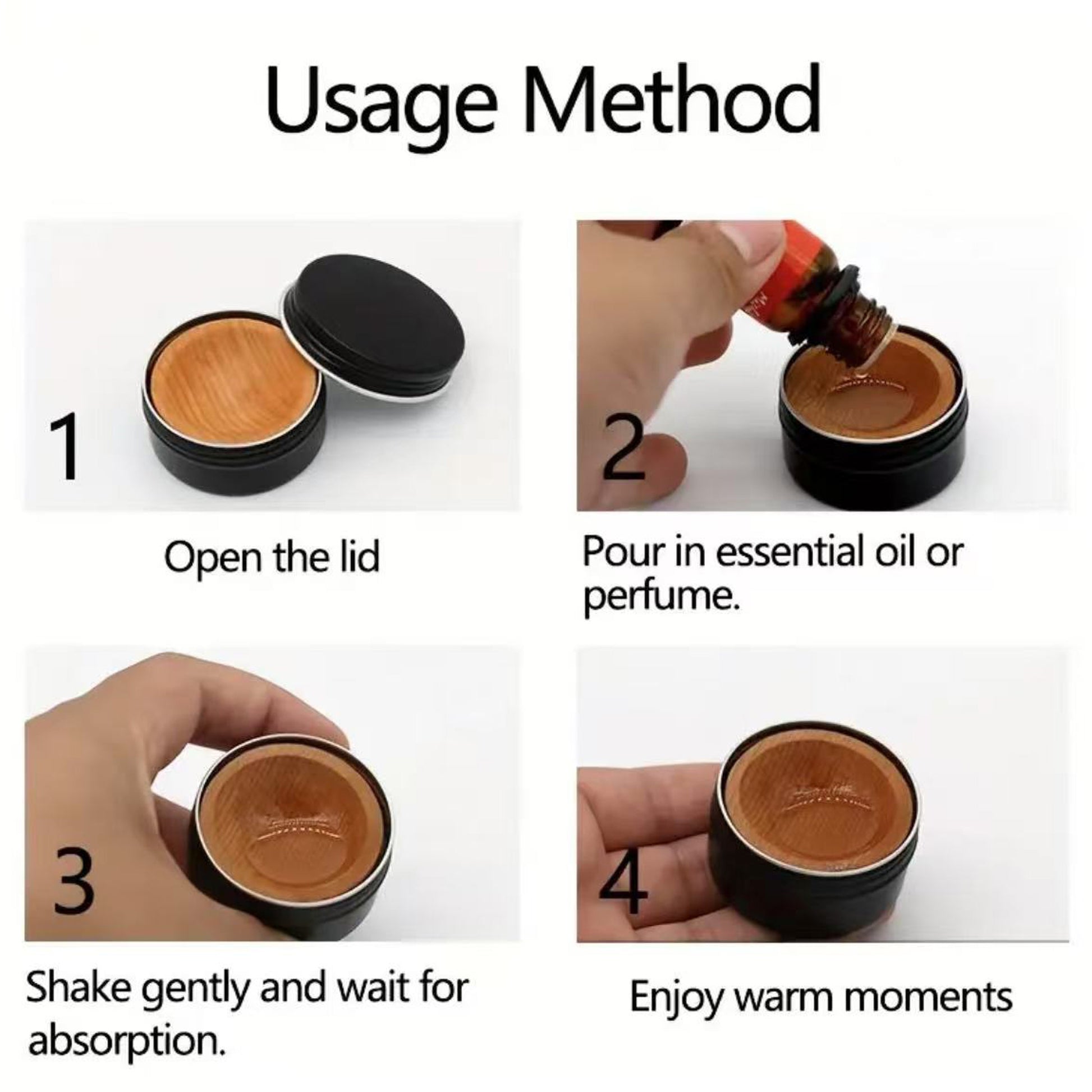 Natural Solid Wood Aroma Diffuser Long Lasting Fragrance Accessories Ideal For Home Bathroom Living 4
