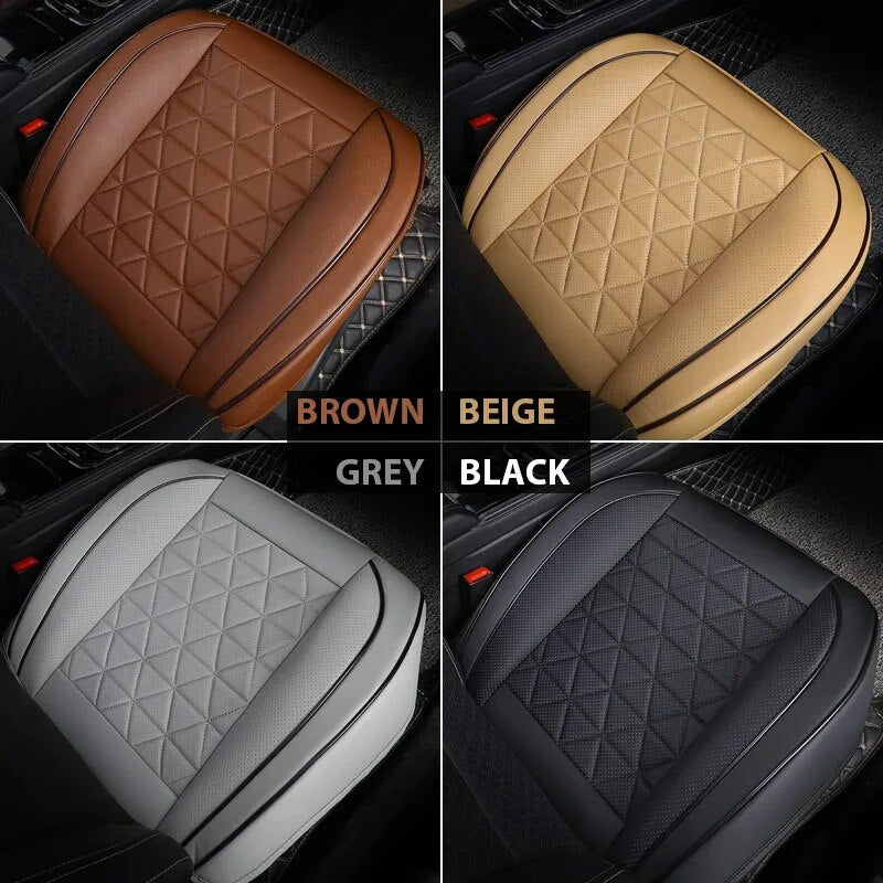 PU Leather Front Car Seat Cover, Universal Car Cushion, Automobile Seat Protector, Chair Pad Mat