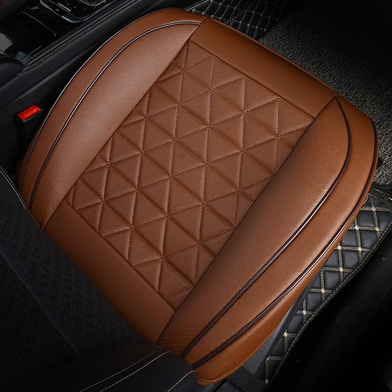 PU Leather Front Car Seat Cover, Universal Car Cushion, Automobile Seat Protector, Chair Pad Mat
