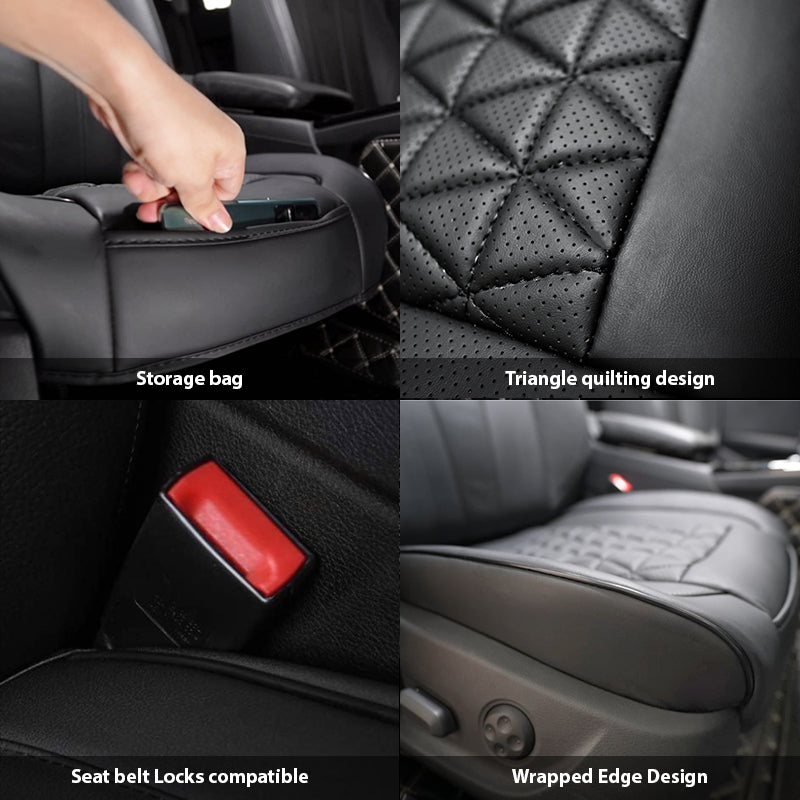 PU Leather Front Car Seat Cover, Universal Car Cushion, Automobile Seat Protector, Chair Pad Mat