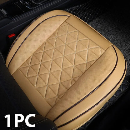 PU Leather Front Car Seat Cover, Universal Car Cushion, Automobile Seat Protector, Chair Pad Mat