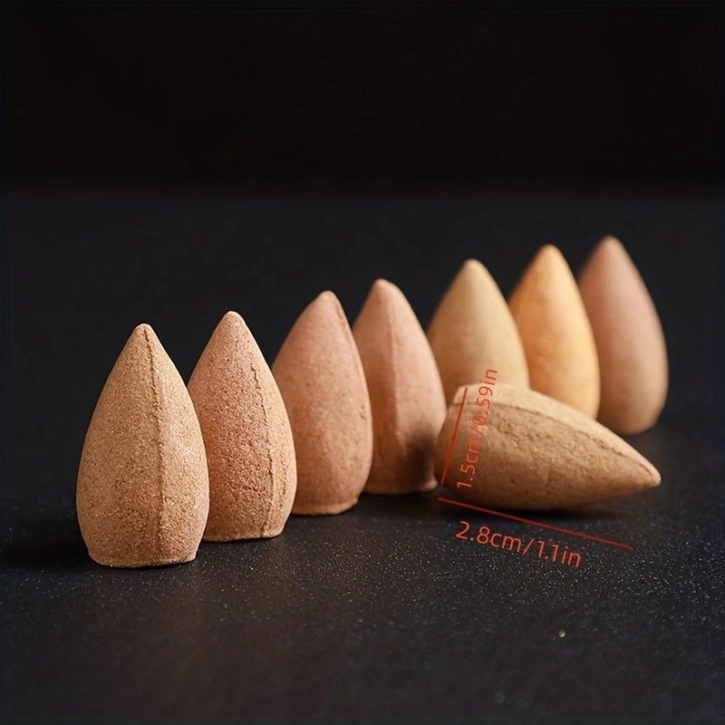 Backflow Incense Cones, Mixed Flavor Natural Incense, Floral Lavender, Aloes Fragrance for Meditation and Relaxation