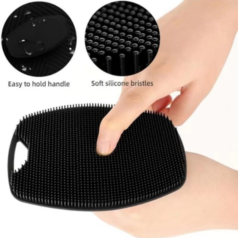 Silicone Exfoliating Bath Brush  Body Scrubber  Gentle Massage  Deep Clean 5