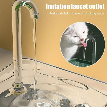 UltraQuiet USB Recirculating Cat Water Fountain With AutoFilter  For Clean Fresh Pet Hydration 3