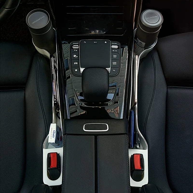 Multifunctional Car Seat Organizer, Cup Holder Box for Front and Rear Seats, Interior Storage