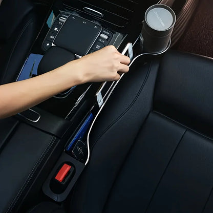 Multifunctional Car Seat Organizer, Cup Holder Box for Front and Rear Seats, Interior Storage
