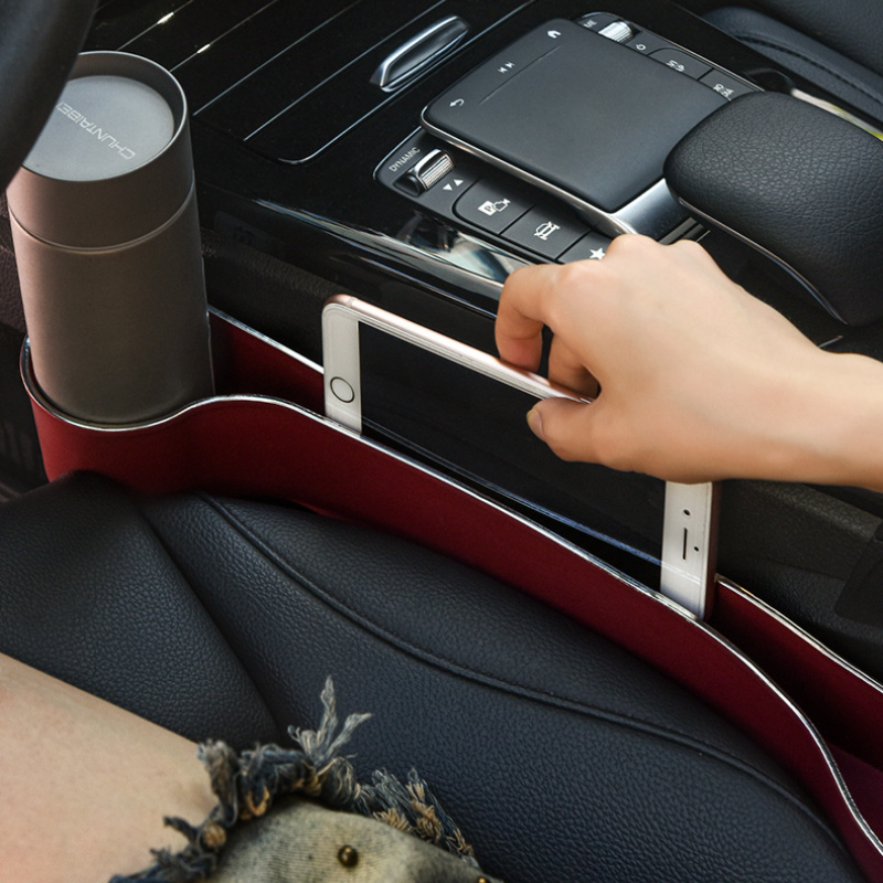 Multifunctional Car Seat Organizer, Cup Holder Box for Front and Rear Seats, Interior Storage