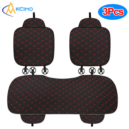 Universal Cotton And Linen Car Seat Covers Car Seat Cushion Set Interior Protector Car Accessories 8