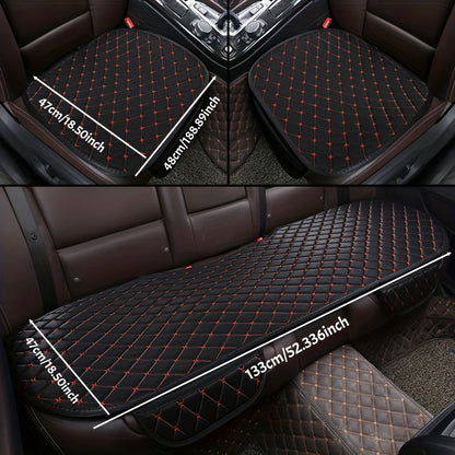 Universal Cotton And Linen Car Seat Covers Car Seat Cushion Set Interior Protector Car Accessories 1