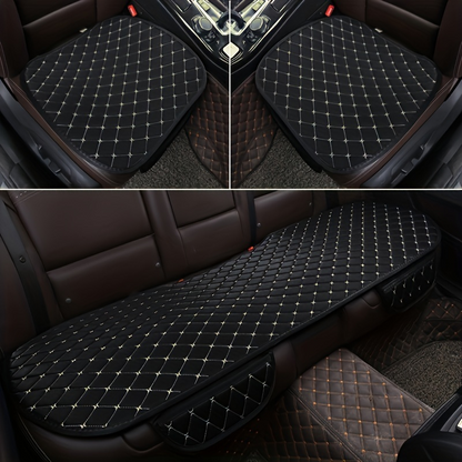 Universal Cotton And Linen Car Seat Covers Car Seat Cushion Set Interior Protector Car Accessories 6