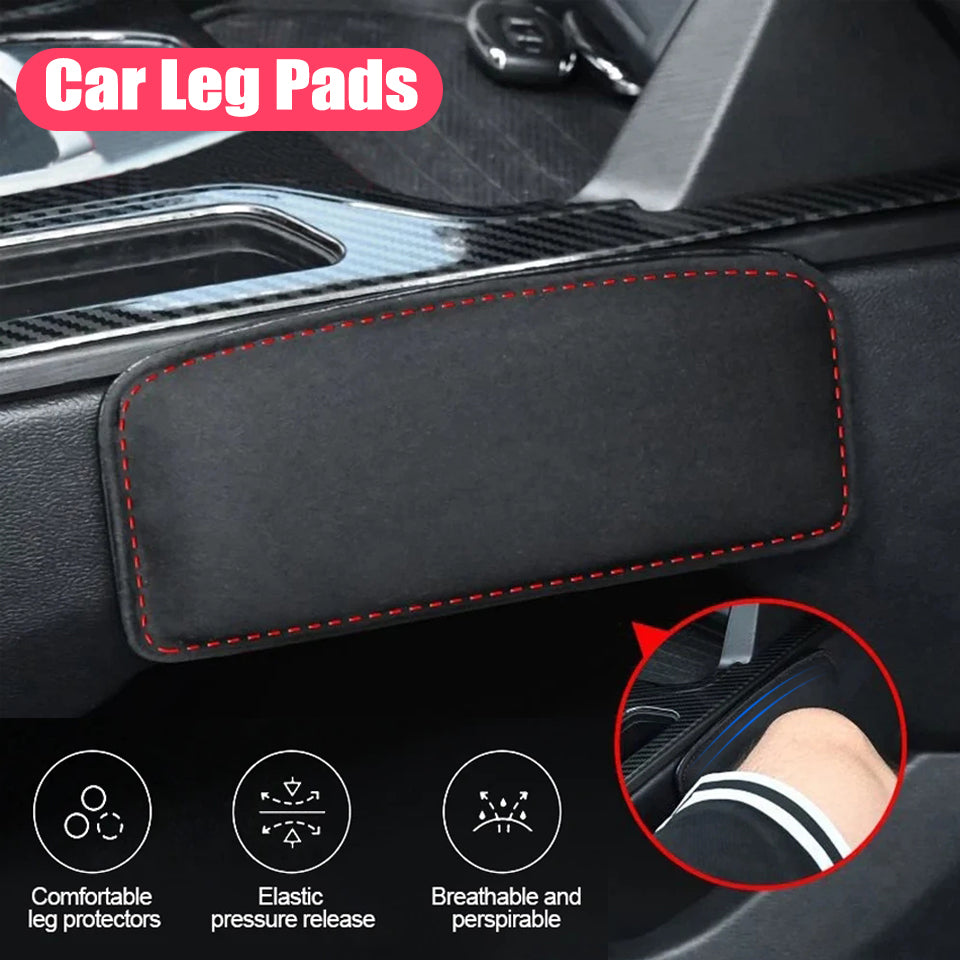 Car Knee Pad Cushion, Suede Memory Foam Pillow, Comfortable Leg Rest, Elastic Auto Headrest Car Accessories