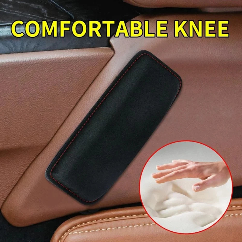 Car Knee Pad Cushion Suede Memory Foam Pillow Comfortable Leg Rest Elastic Auto Headrest Car Access 2