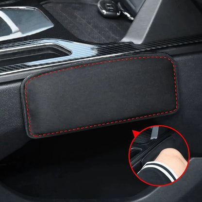Car Knee Pad Cushion Suede Memory Foam Pillow Comfortable Leg Rest Elastic Auto Headrest Car Access 4