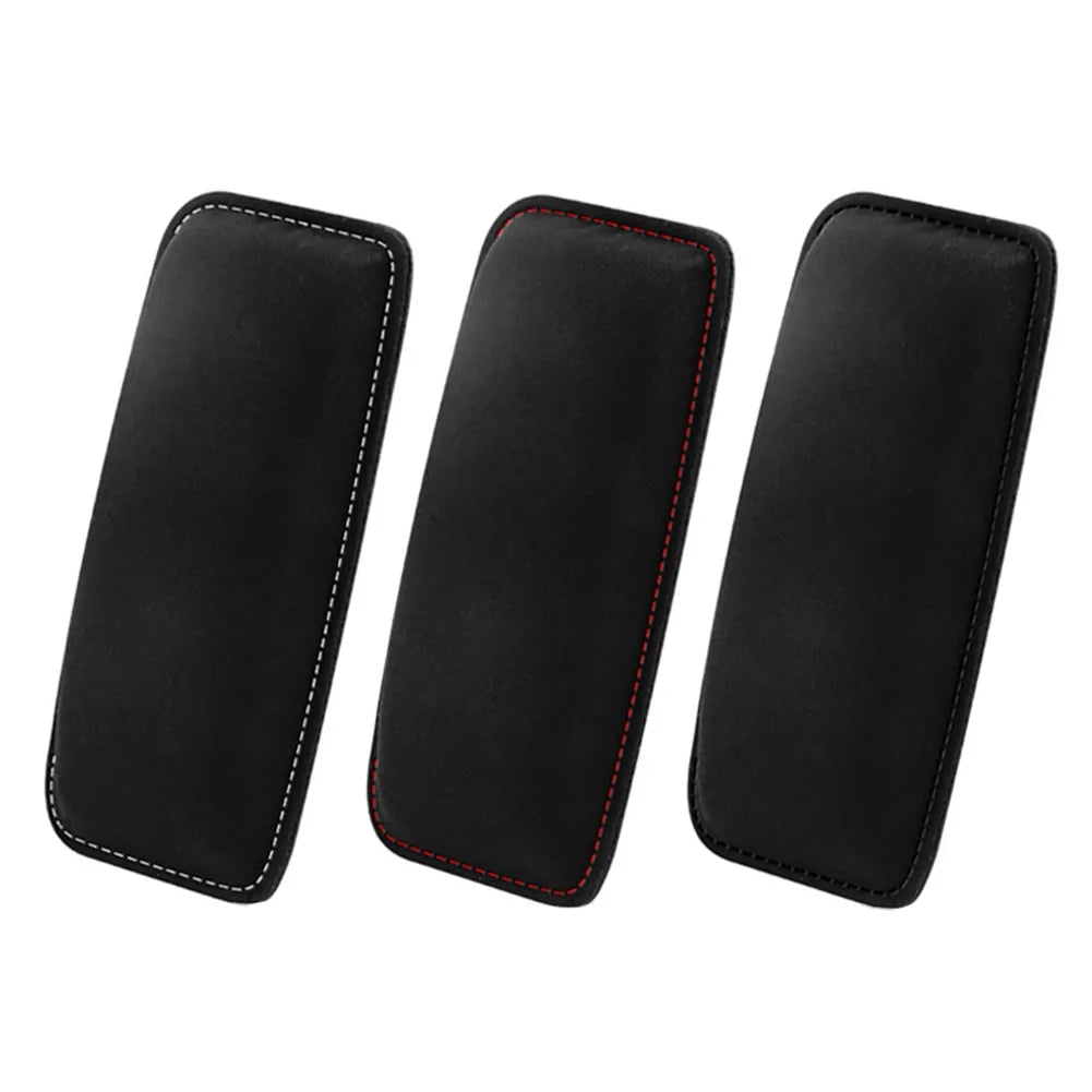 Car Knee Pad Cushion Suede Memory Foam Pillow Comfortable Leg Rest Elastic Auto Headrest Car Access 5