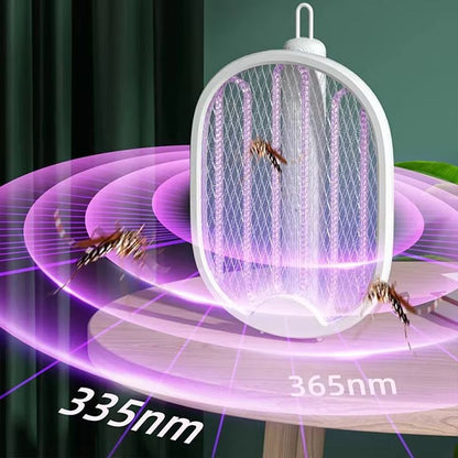 Foldable USB Rechargeable Mosquito Swatter  UV Light Bug Zapper 2
