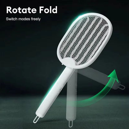 Foldable USB Rechargeable Mosquito Swatter  UV Light Bug Zapper 3