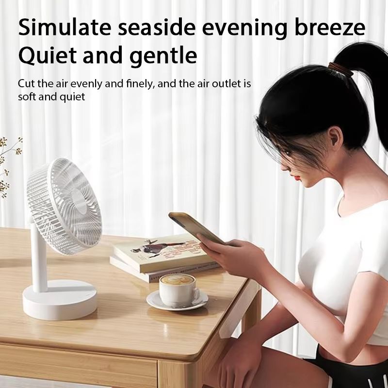 USB HighWind Portable Desktop Fan  Small Electric Table Fan For Home Dormitory  Office 4