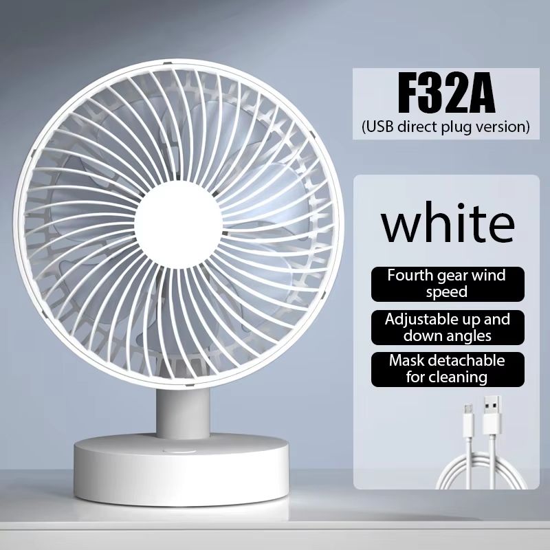 USB HighWind Portable Desktop Fan  Small Electric Table Fan For Home Dormitory  Office 6