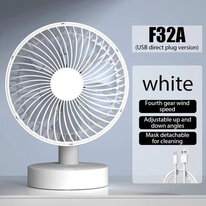 USB HighWind Portable Desktop Fan  Small Electric Table Fan For Home Dormitory  Office 6