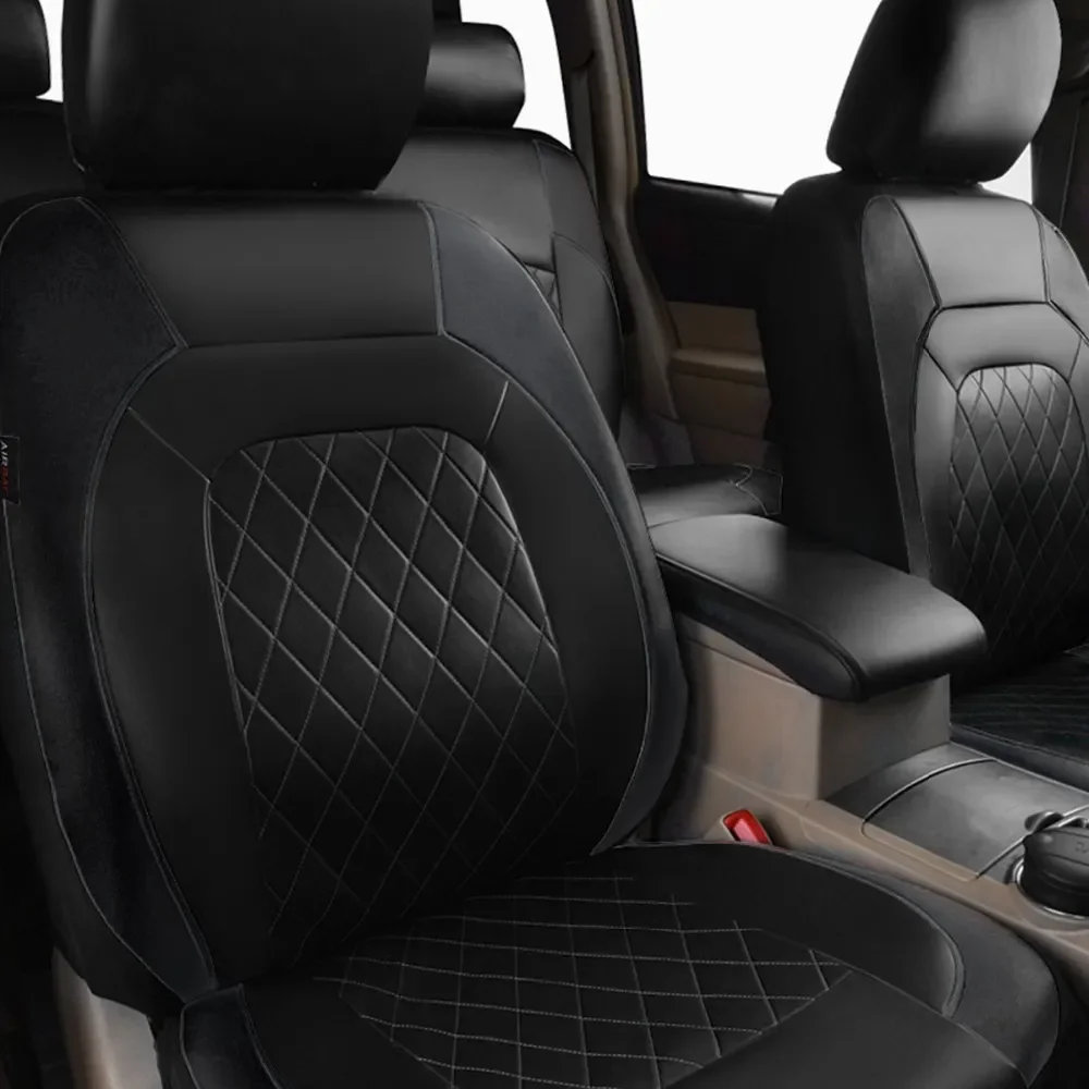 PU Leather Car Seat Cushion Universal Car Seat Set Fully Surrounded Protective Pad Anti Scratch Car 2