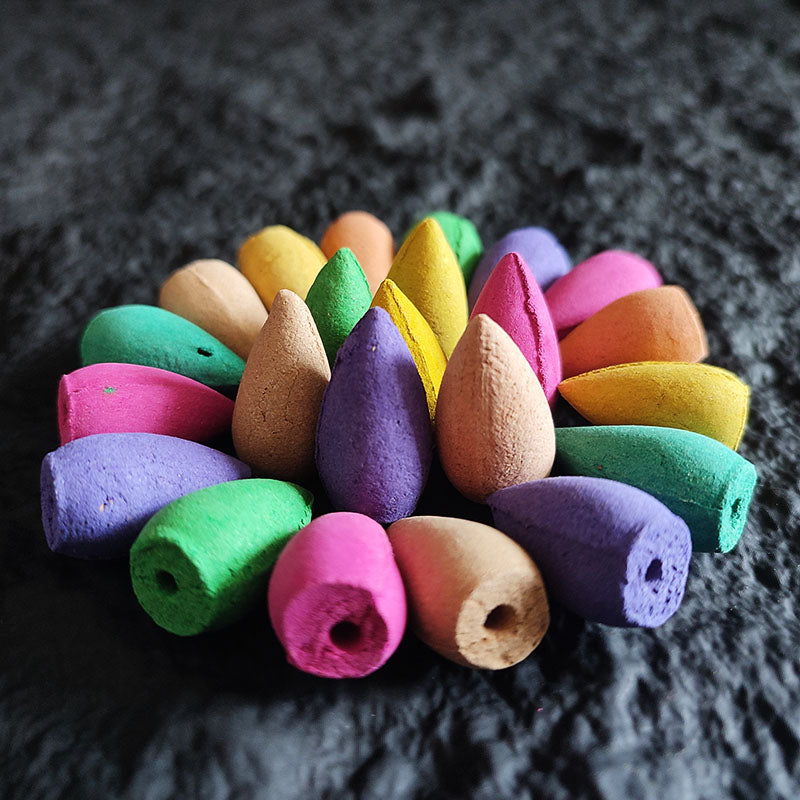 Natural Indian Cone Incense Rose Waterfall Reflux Tower Backflow Burner Fragrance For Home Tea Room 10