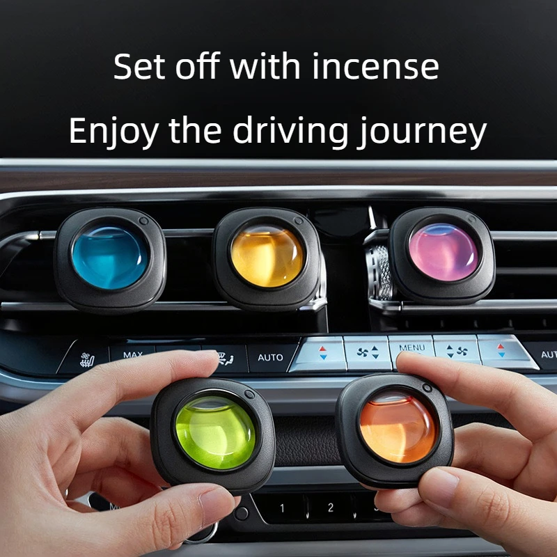 Auto Air Outlet Fragrance Clip Car Essential Oil Diffuser Aromatherapy Perfume Odor Eliminator For  3