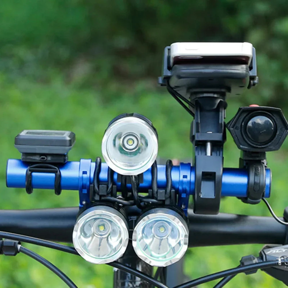 MTB Handlebar Extension, Bicycle Headlight Bracket, Road Bike Extender, Mountain Handlebar Rack Parts