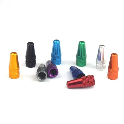 Durable Aluminum Alloy FV Presta Valve Covers, Bike Tire Caps for Road MTB Track Racing Cycling Accessories