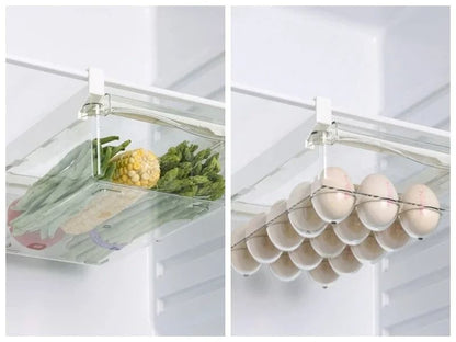 Refrigerator Drawer Style Food And Egg Storage Box Sliding Shelf Organizer 8