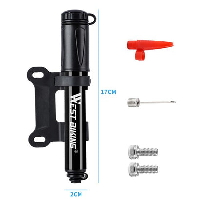 Aluminum Alloy Mini Bike Pump Bicycle Hand Air Pump For MTB And Road Cycling Tire Inflator 4